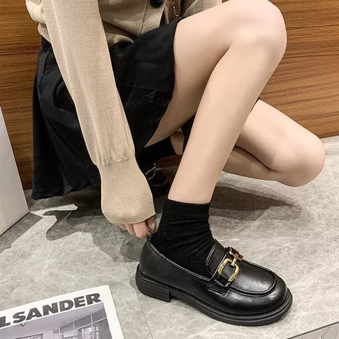 Round Toe Chunky Loafers